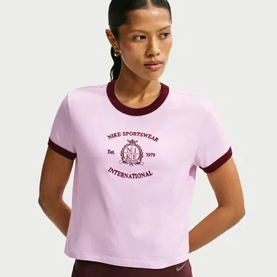 Nike Sportswear Ringer T Shirt In Purple