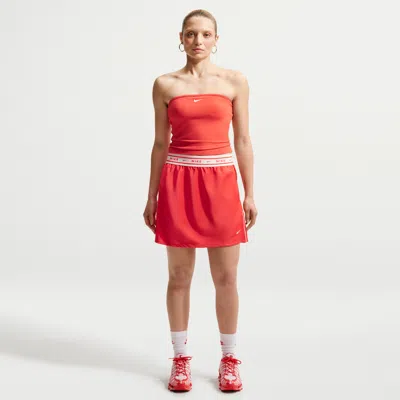Nike Women's  Sportswear Satin Skirt In Red