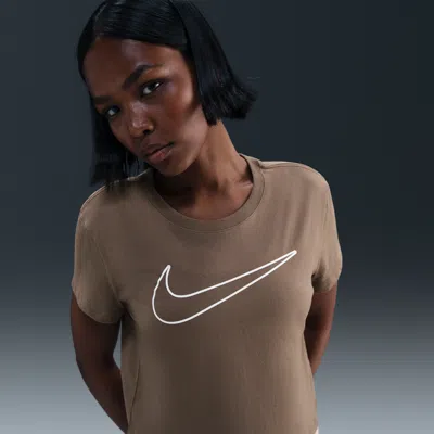 Nike Women's  Sportswear Short-sleeve Graphic T-shirt In Brown