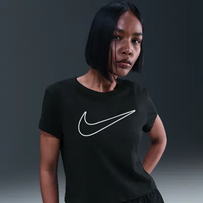 Nike Women's  Sportswear Short-sleeve Graphic T-shirt In Brown
