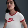 Nike Women's  Sportswear Short-sleeve Ringer T-shirt In White