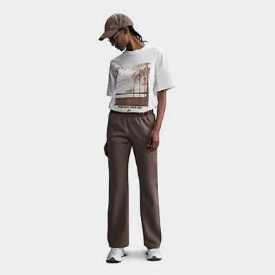 Nike Women's Sportswear Short-sleeve Run Photo Graphic T-shirt In Multi