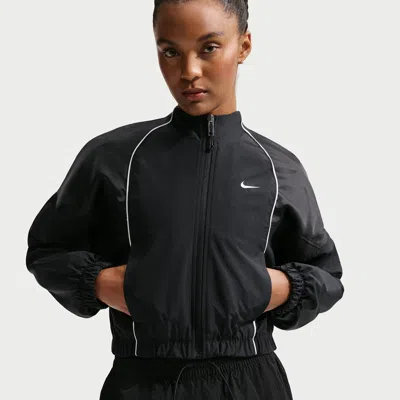Nike Women's  Sportswear Shrunken Track Jacket In Black