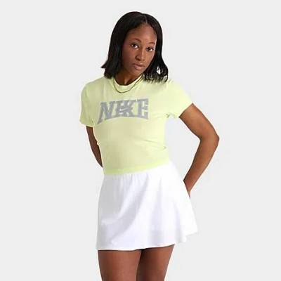 Nike Women's Sportswear Slim Cropped T-shirt Size Large Cotton/spandex