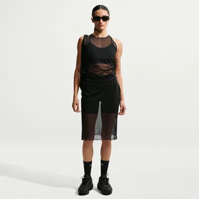 Nike Women's  Sportswear Slim Sheer Skirt In Black
