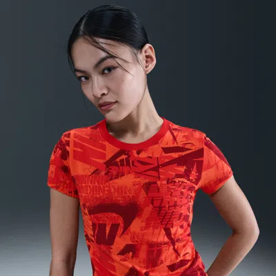 Nike Women's  Sportswear Slim T-shirt In Multi