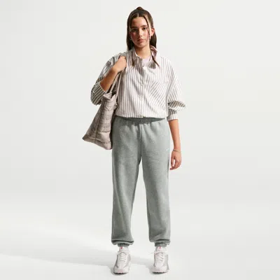 Nike Kids' Women's  Sportswear Studio Fleece Girls' Loose Pants In Gray