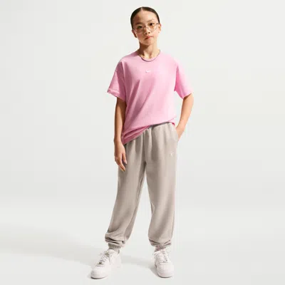 Nike Kids' Women's  Sportswear Studio Fleece Girls' Loose Pants In Gray