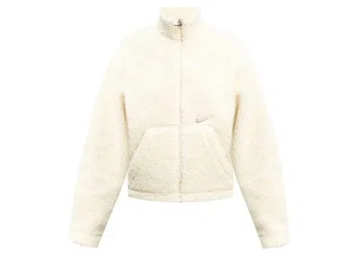 Pre-owned Nike Women's Sportswear Swoosh Jacket In White