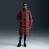 Nike Women's  Sportswear Swoosh Puffer Primaloftâ® Therma-fit Oversized Parka In Brown