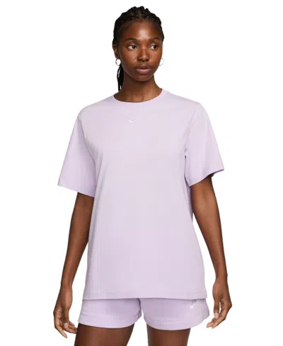 Nike Women's Sportswear T-shirt In Violet Mist,white