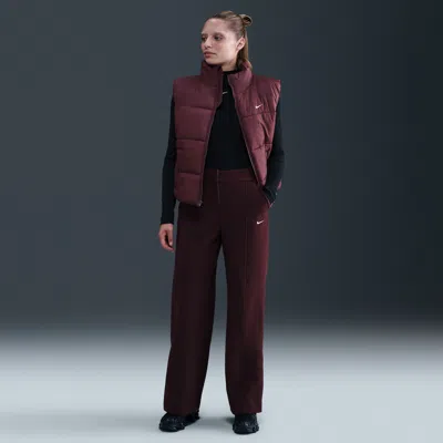 Nike Women's  Sportswear Tailored Trouser Pants In Red
