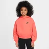 Nike Kids' Women's  Sportswear Tech Fleece Girls' Oversized Hoodie In Magic Ember/black