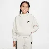 Nike Women's  Sportswear Tech Fleece Girls' Oversized Hoodie In White