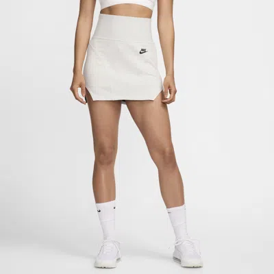 Nike Women's  Sportswear Tech Fleece High-waisted Mini Skirt In Grey