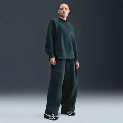 Nike Women's  Sportswear Tech Fleece High-waisted Pleated Pants In Green