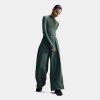 Nike Women's  Sportswear Tech Fleece High-waisted Pleated Pants In Vintage Green/black 