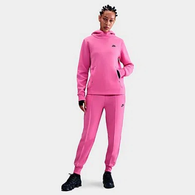 Nike Women's Sportswear Tech Fleece Hoodie In Pink