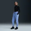 Nike Women's  Sportswear Tech Fleece Mid-rise Jogger Pants In Royal Periwinkle/black