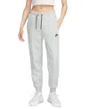 Nike Women's  Sportswear Tech Fleece Mid-rise Jogger Pants In Dk Grey Heather