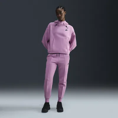 Nike Women's  Sportswear Tech Fleece Mid-rise Jogger Pants In Pink