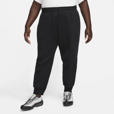 Nike Women's  Sportswear Tech Fleece Mid-rise Jogger Pants (plus Size) In Black