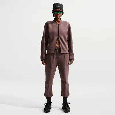 Nike Women's  Sportswear Tech Fleece Mid-rise Jogger Pants In Purple