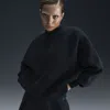Nike Sportswear Oversize Mock Neck Tech Fleece Sweatshirt In Black