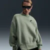Nike Sportswear Oversize Mock Neck Tech Fleece Sweatshirt In Green