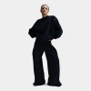 Nike Women's Sportswear Tech Fleece Oversized Crewneck Sweatshirt In Black/black