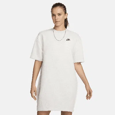 Nike Women's  Sportswear Tech Fleece Oversized Dress In Grey
