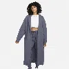 Nike Women's  Sportswear Tech Fleece Oversized Duster Jacket In Grey