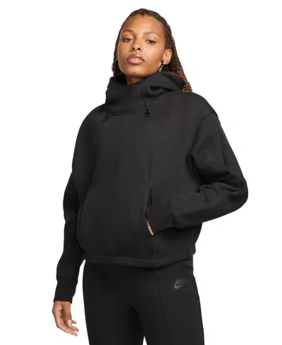 Nike Women's Sportswear Tech Fleece Oversized Hoodie In Black,black