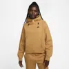 Nike Women's  Sportswear Tech Fleece Oversized Hoodie In Flax/black