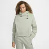 Nike Women's  Sportswear Tech Fleece Oversized Hoodie In Jade Horizon/black