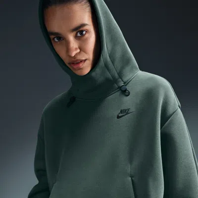 Nike Women's  Sportswear Tech Fleece Oversized Hoodie In Green