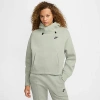 Nike Women's  Sportswear Tech Fleece Oversized Hoodie In Jade Horizon/black