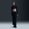 Nike Women's  Sportswear Tech Fleece Slim Maxi Skirt In Black/black
