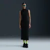 Nike Women's  Sportswear Tech Fleece Slim Maxi Tank Top Dress In Black