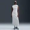 Nike Women's  Sportswear Tech Fleece Slim Maxi Tank Top Dress In Grey
