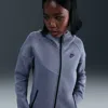 Nike Women's  Sportswear Tech Fleece Windrunner Full-zip Hoodie In Blue