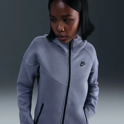 Nike Women's  Sportswear Tech Fleece Windrunner Full-zip Hoodie In Blue