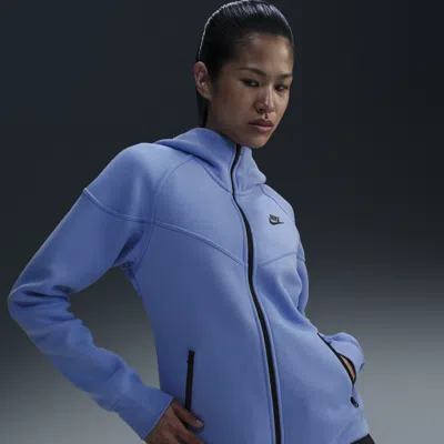 Nike Women's  Sportswear Tech Fleece Windrunner Full-zip Hoodie In Blue