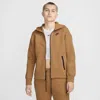Nike Women's  Sportswear Tech Fleece Windrunner Full-zip Hoodie In Brown
