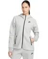 Nike Womens  Nsw Tech Fleece Wr Full-zip Hoodie In Dk Grey Heather