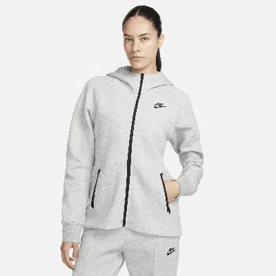Nike Women's  Sportswear Tech Fleece Windrunner Full-zip Hoodie In Grey