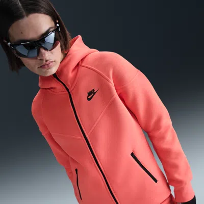 Nike Women's  Sportswear Tech Fleece Windrunner Full-zip Hoodie In Magic Ember/black