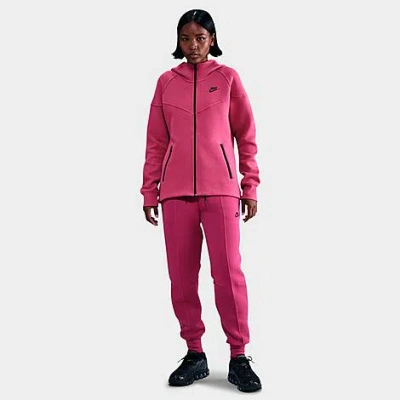 Nike Women's Sportswear Tech Fleece Windrunner Full-zip Hoodie In Pink
