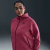 Nike Women's  Sportswear Tech Fleece Windrunner Full-zip Hoodie (plus Size) In Pink