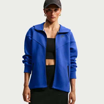 Nike Women's  Sportswear Tech Fleece Windrunner Full-zip Hoodie In Blue